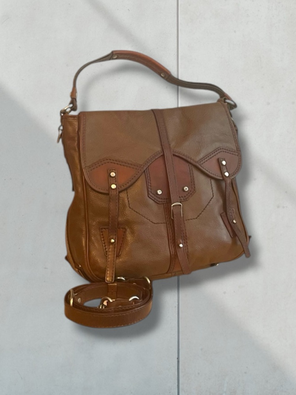 2000s Italian Leather Gryson unisex bag